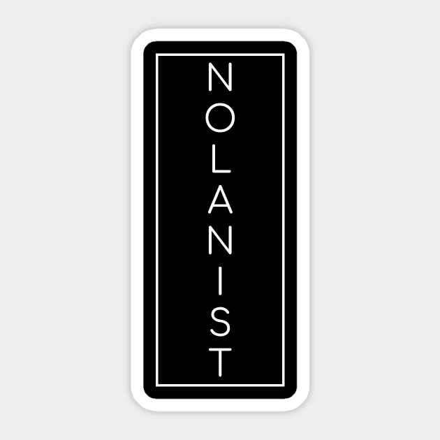 Cristopher Nolan tribute Sticker by 4few